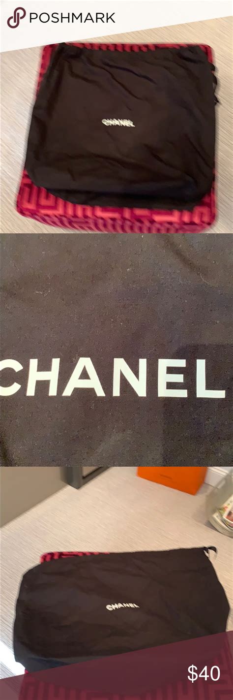 large chanel dust bag|More.